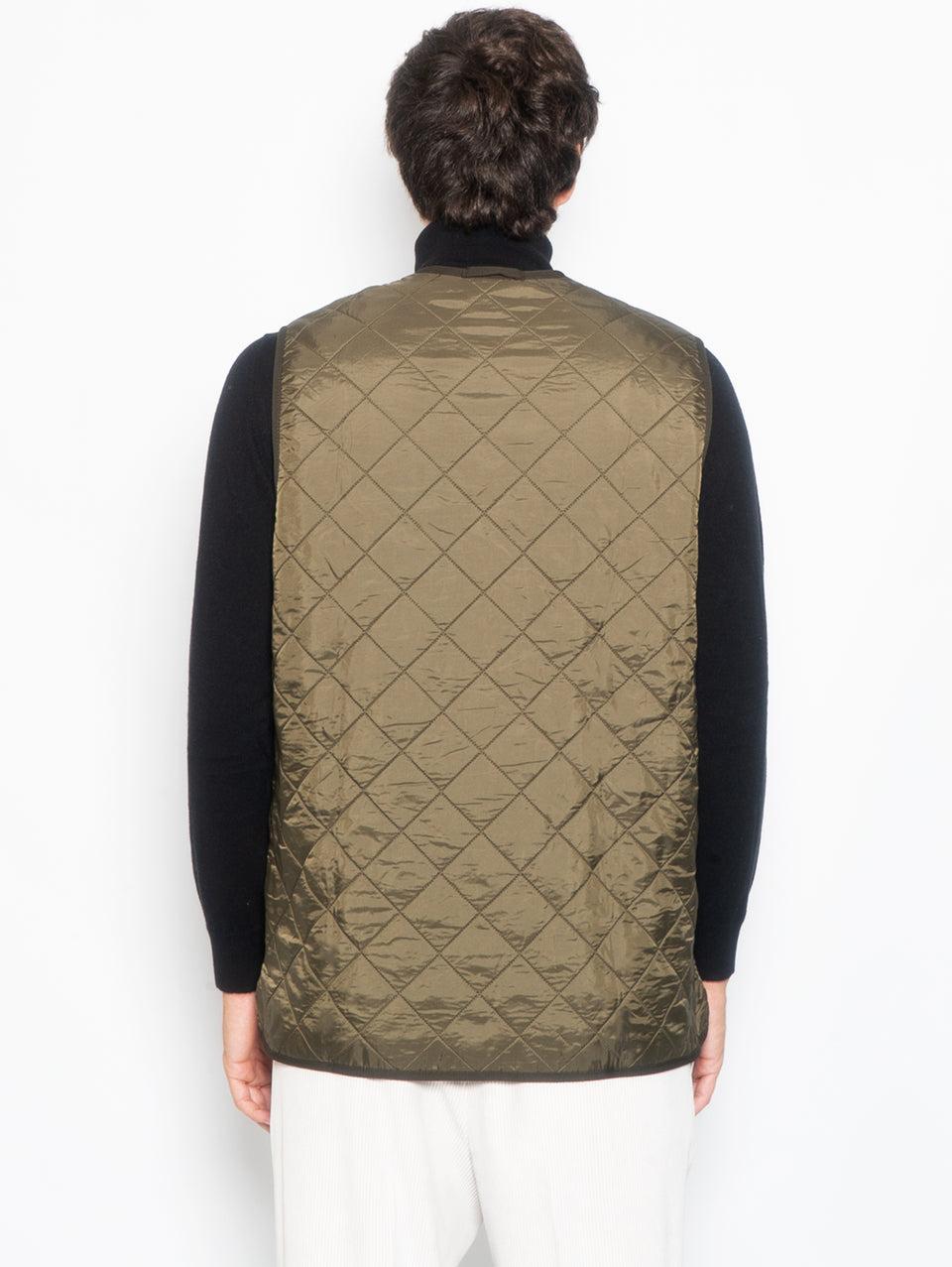 BARBOUR Gilet trapuntato Polarquilt Verde Economico