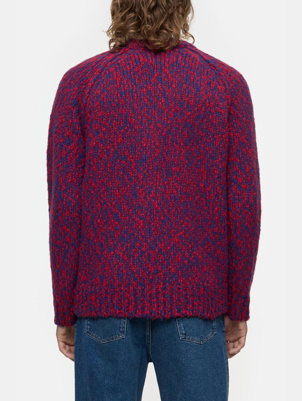 CLOSED Maglione in Lana Mouliné Rosso/Blu Online