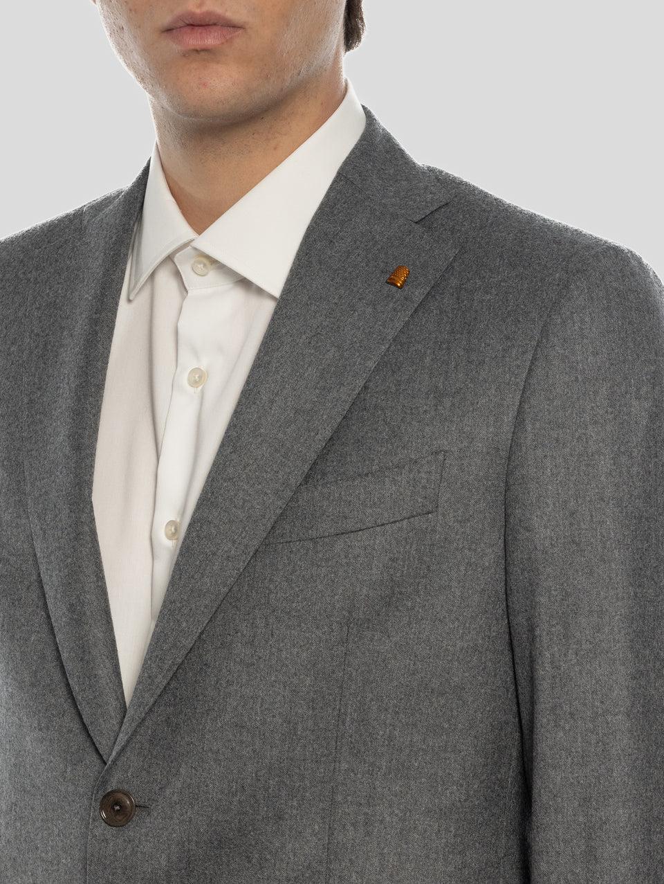 SARTORIA LATORRE Completo in Lana Grigio Melange In Linea