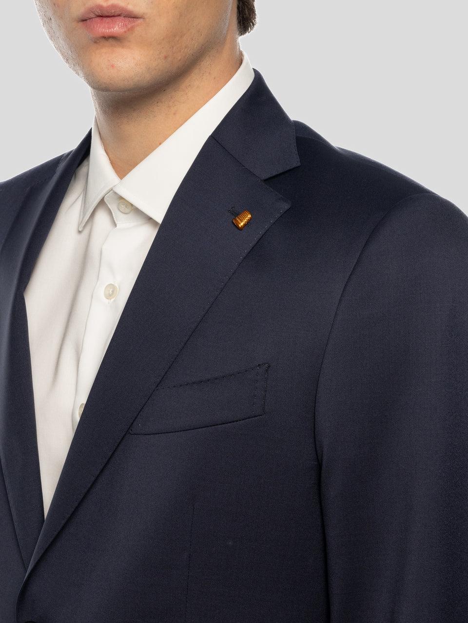 SARTORIA LATORRE Completo in Lana Blu Nuovo