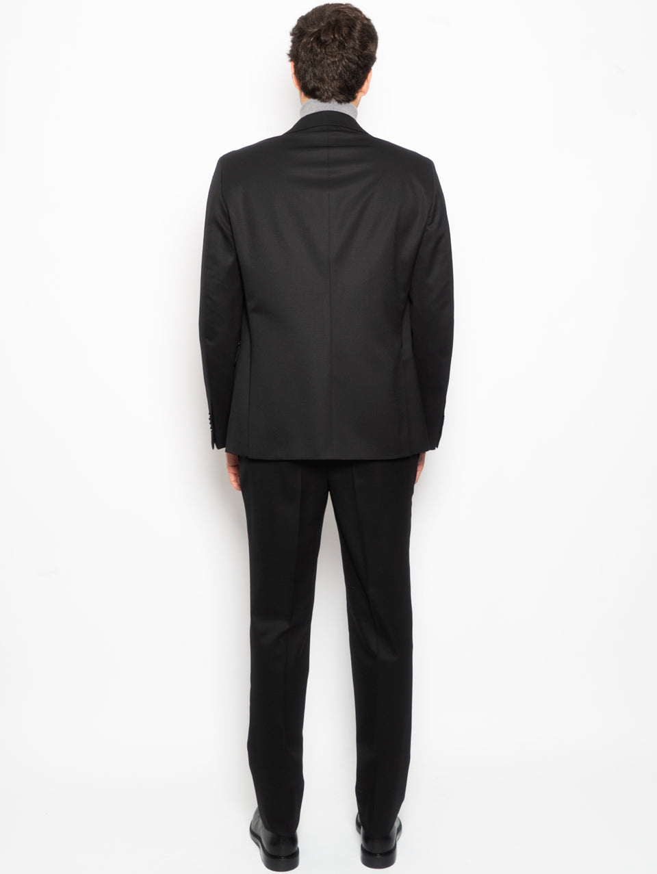 PAOLONI Completo in Lana Stretch Slim Nero Promozione Limitata