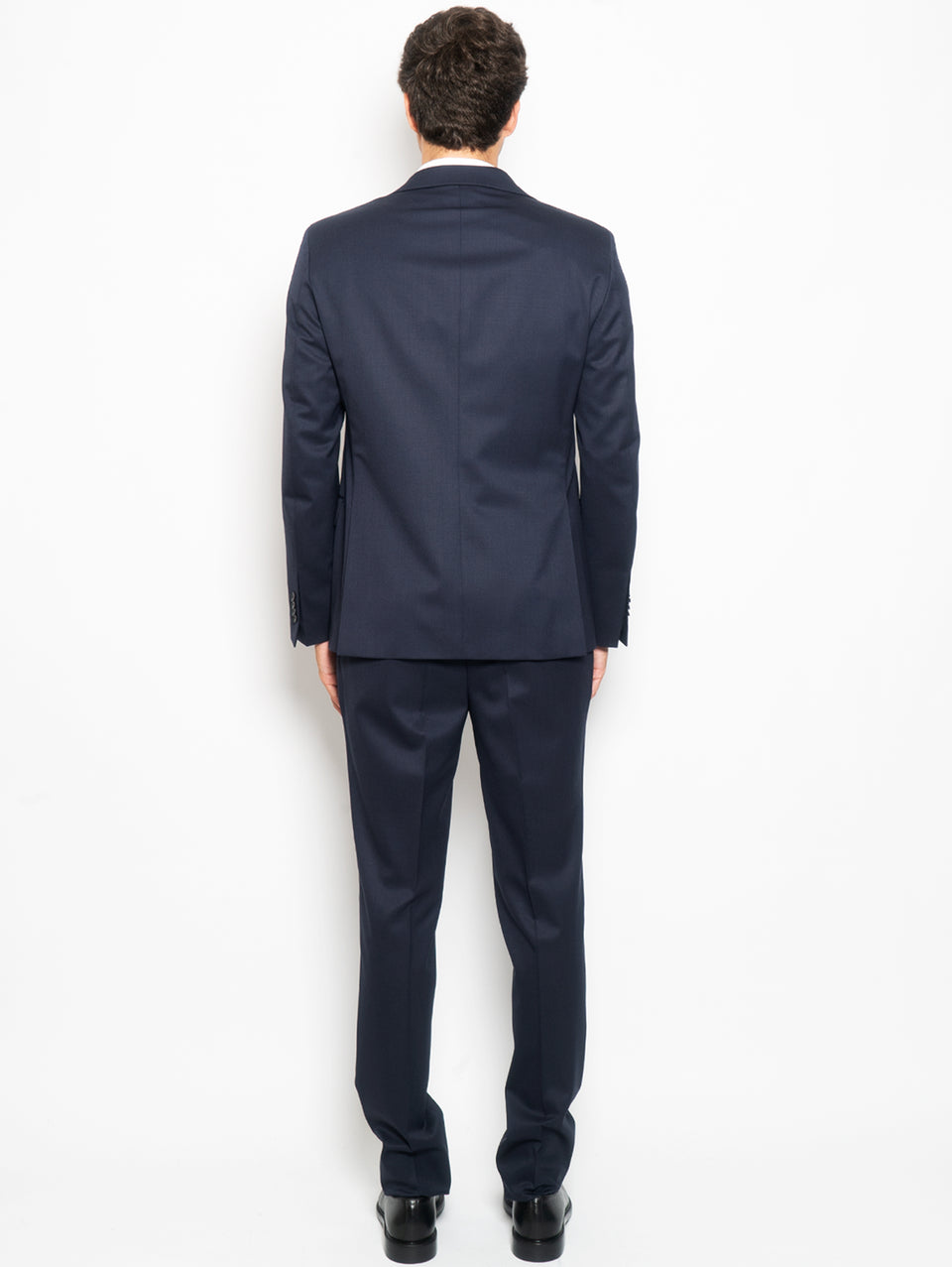 PAOLONI Completo in Lana Stretch Slim Blu Fino Al -60%