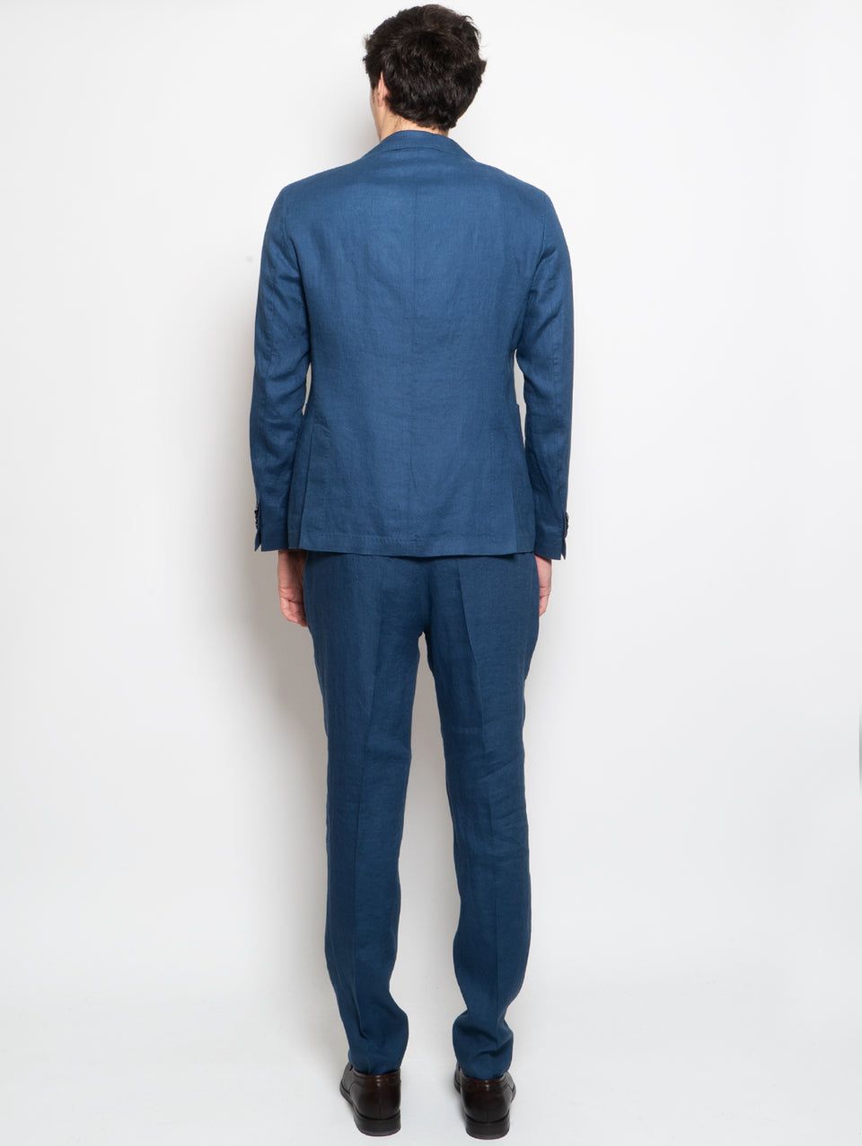 MANUEL RITZ Completo in Lino Lavato Blu Chiaro Sconto