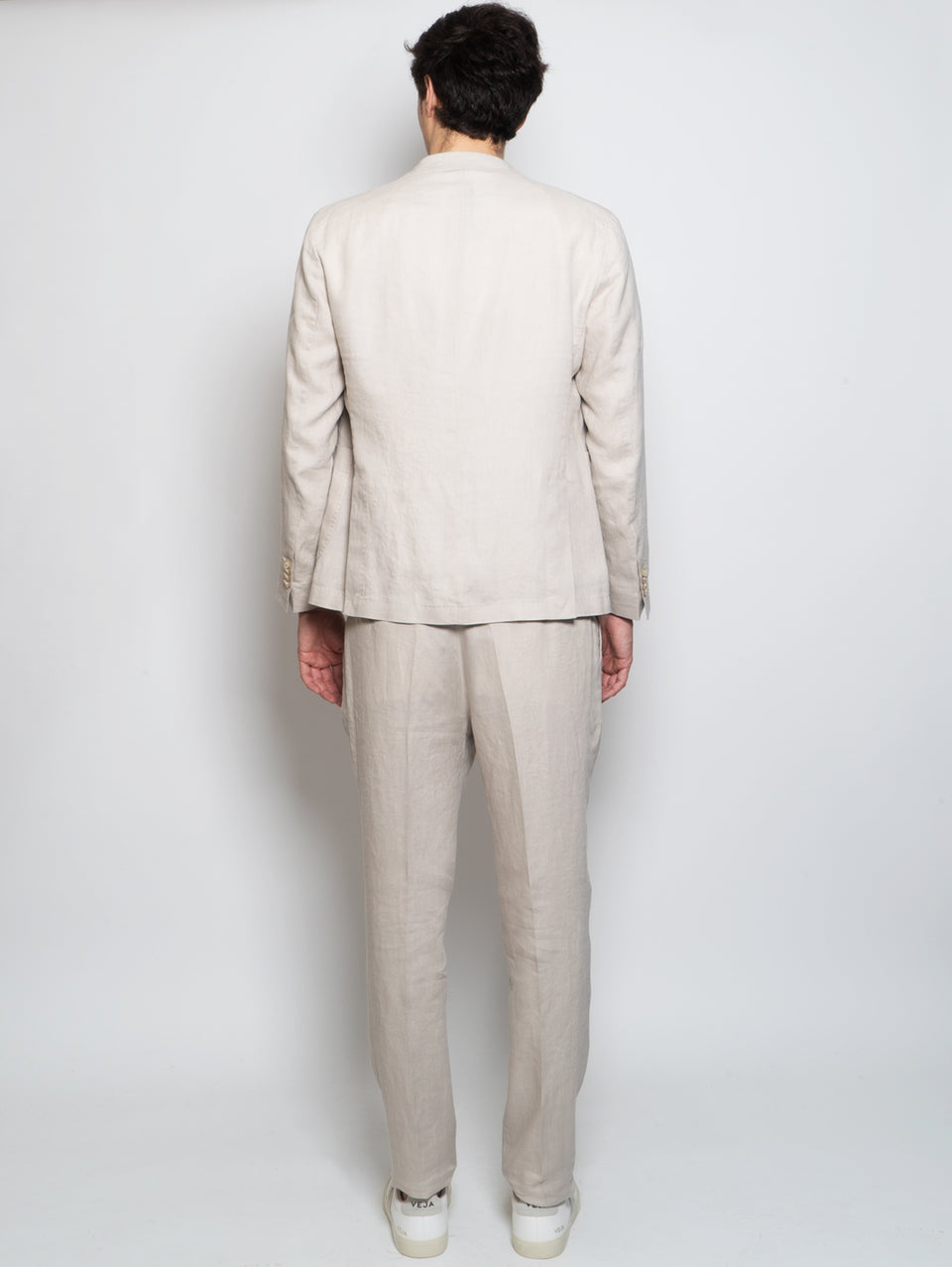 MANUEL RITZ Completo in Lino Lavato Beige Economico