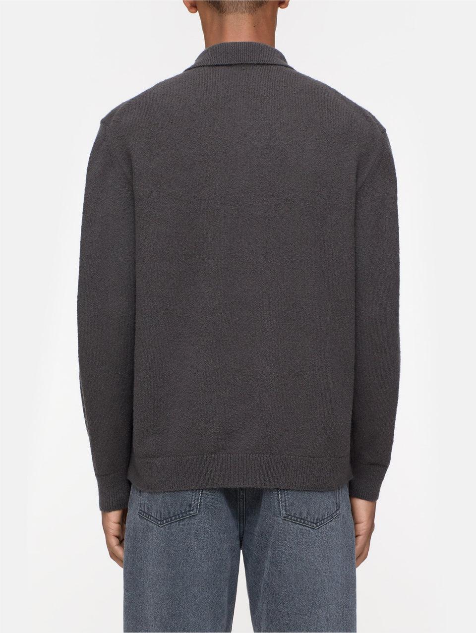 CLOSED Cardigan in Cotone Effetto Spazzolato Marrone Presa