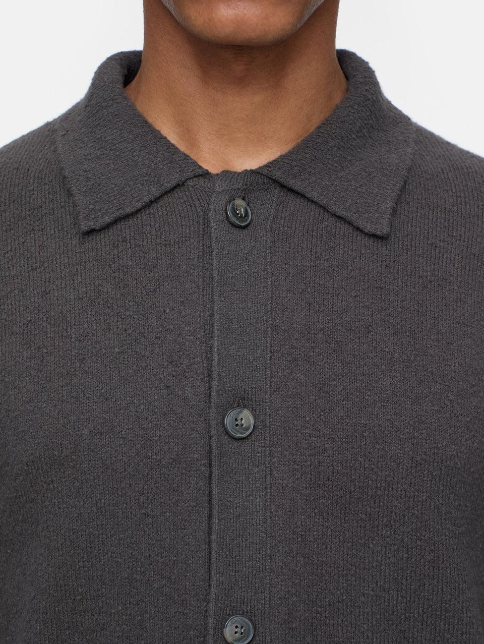 CLOSED Cardigan in Cotone Effetto Spazzolato Marrone Presa