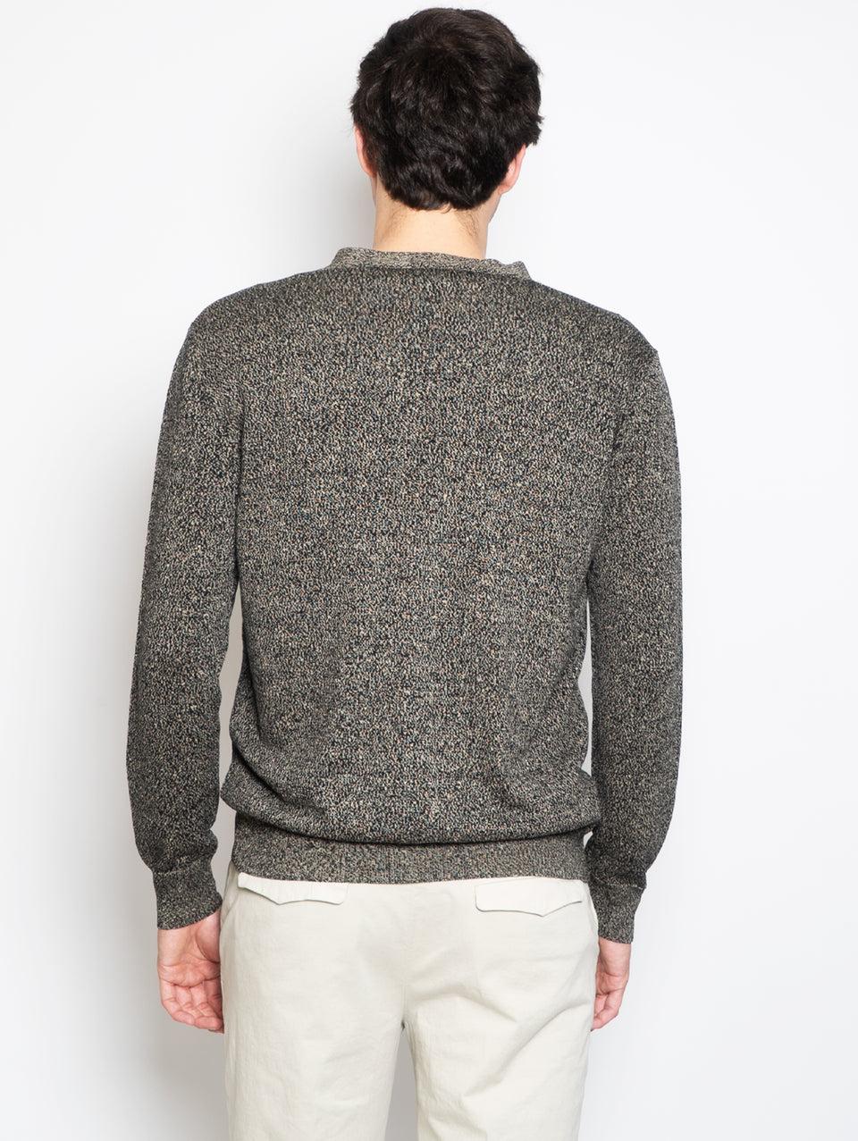 BARENA VENEZIA Cardigan Mélange Nero Saldi Di Fabbrica
