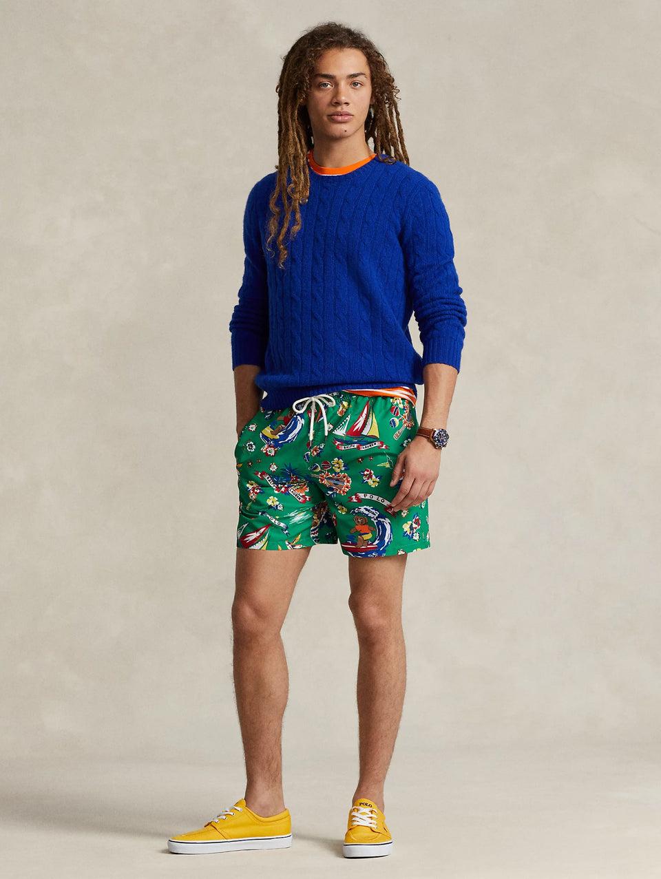 RALPH LAUREN Boxer da Mare Polo Bear Tropicale Verde Moda