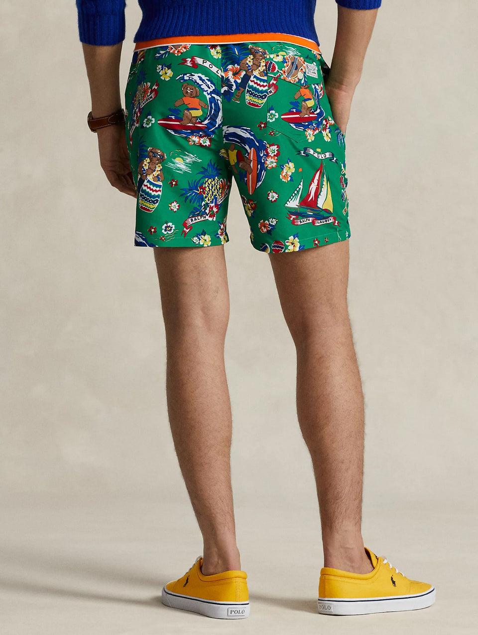 RALPH LAUREN Boxer da Mare Polo Bear Tropicale Verde Moda