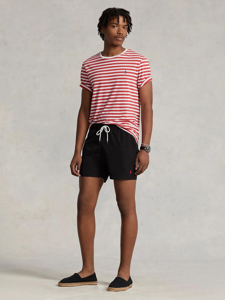 RALPH LAUREN Boxer da Mare Stretch Nero Fornitura limitata