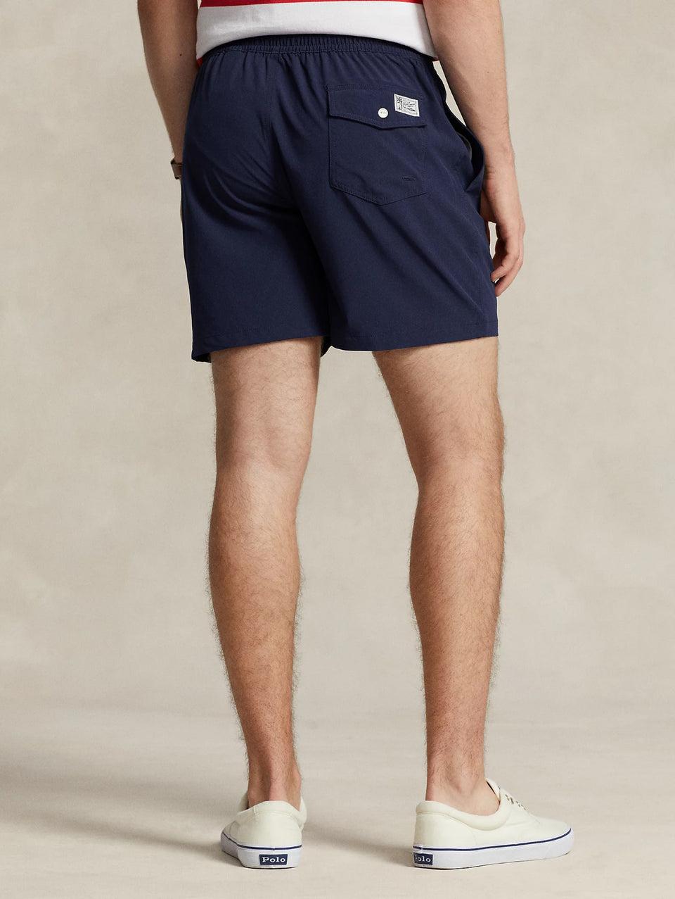 RALPH LAUREN Boxer da Mare Stretch Blu Navy In Linea