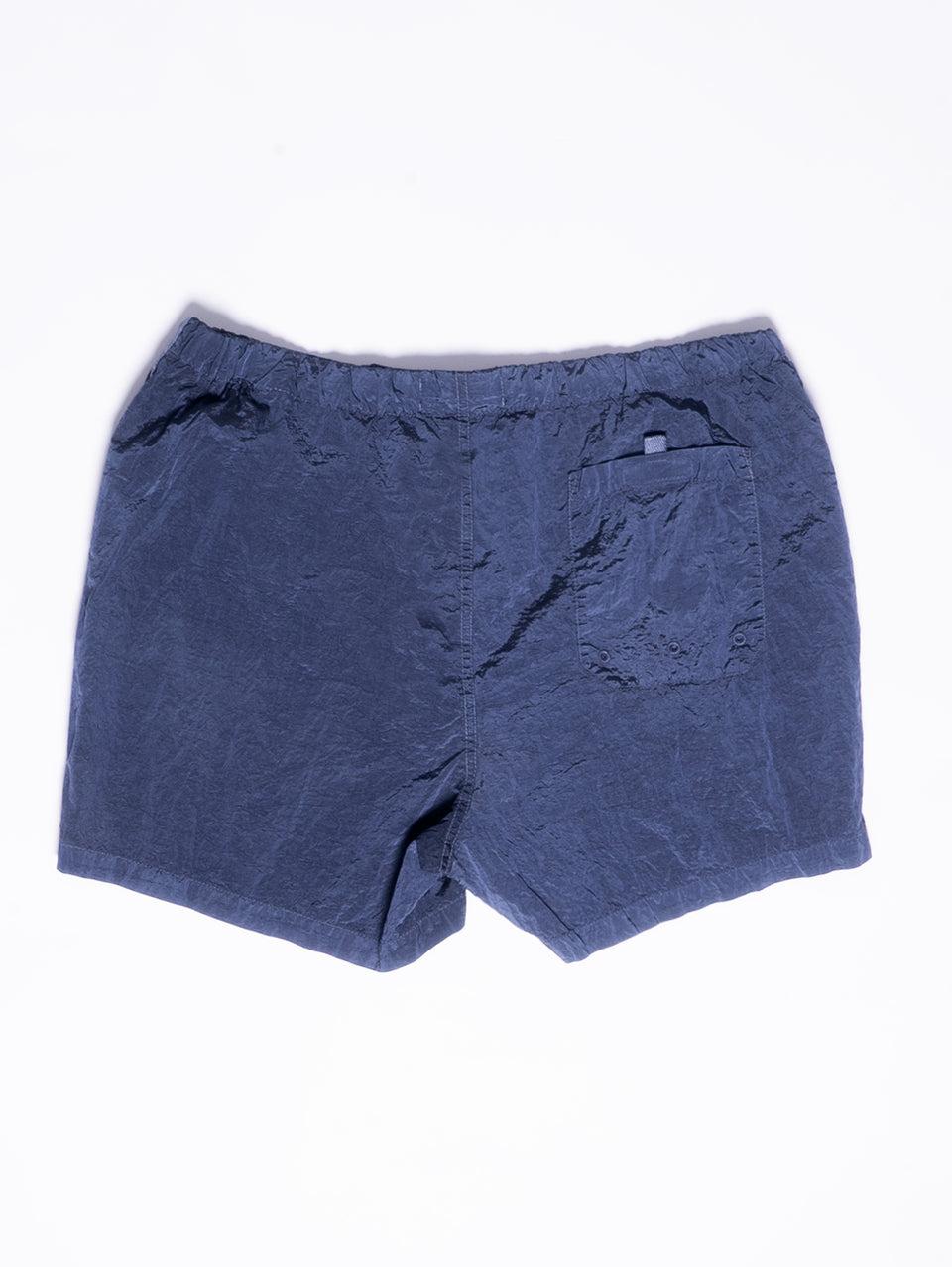 STONE ISLAND Costume da Bagno Nylon Metal Tinto Blu Nuovo