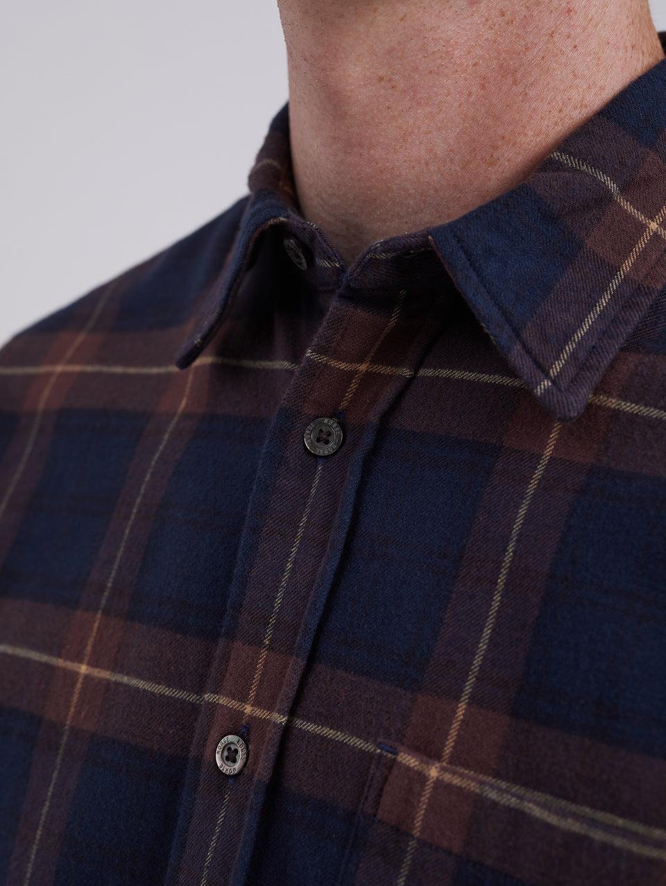 NORSE PROJECTS Camicia in Flanella a Quadri Check Osvald Vino Shopping Online