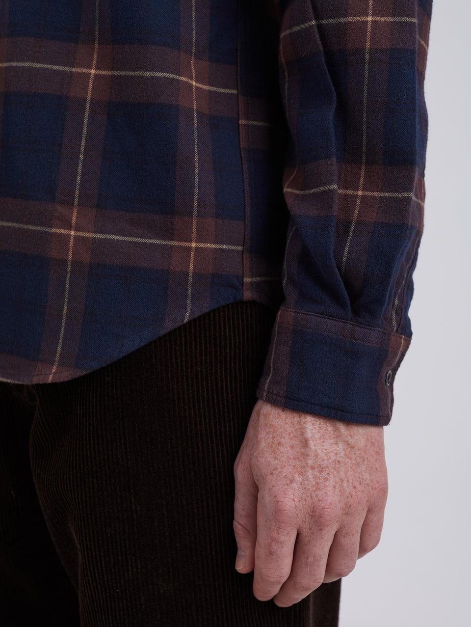 NORSE PROJECTS Camicia in Flanella a Quadri Check Osvald Vino Shopping Online