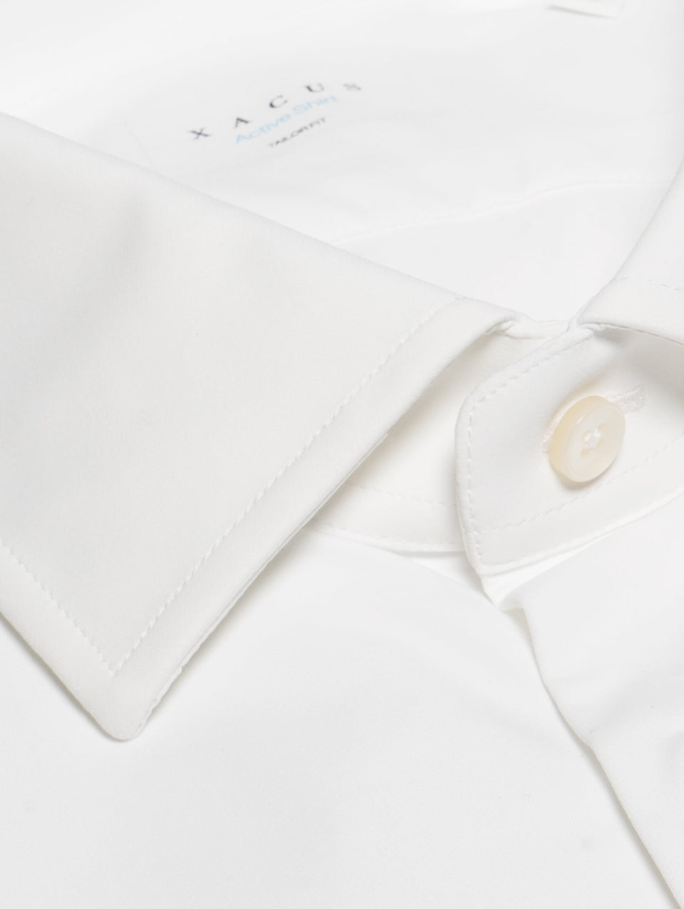 XACUS Camicia in Techno Micro Twill Stretch Bianco Convenienza