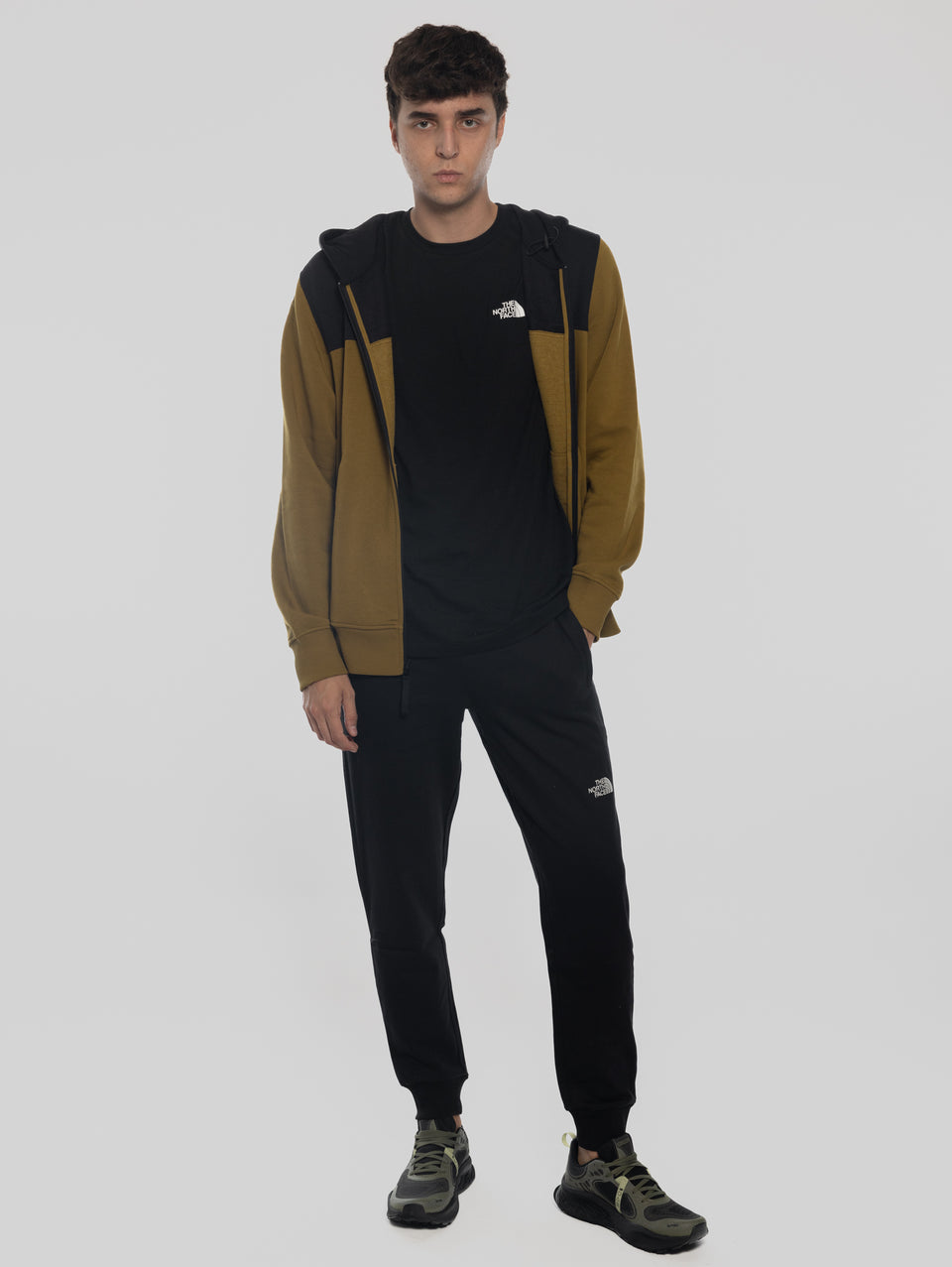 THE NORTH FACE Felpa con Cappuccio e Cerniera Verde Hotsell