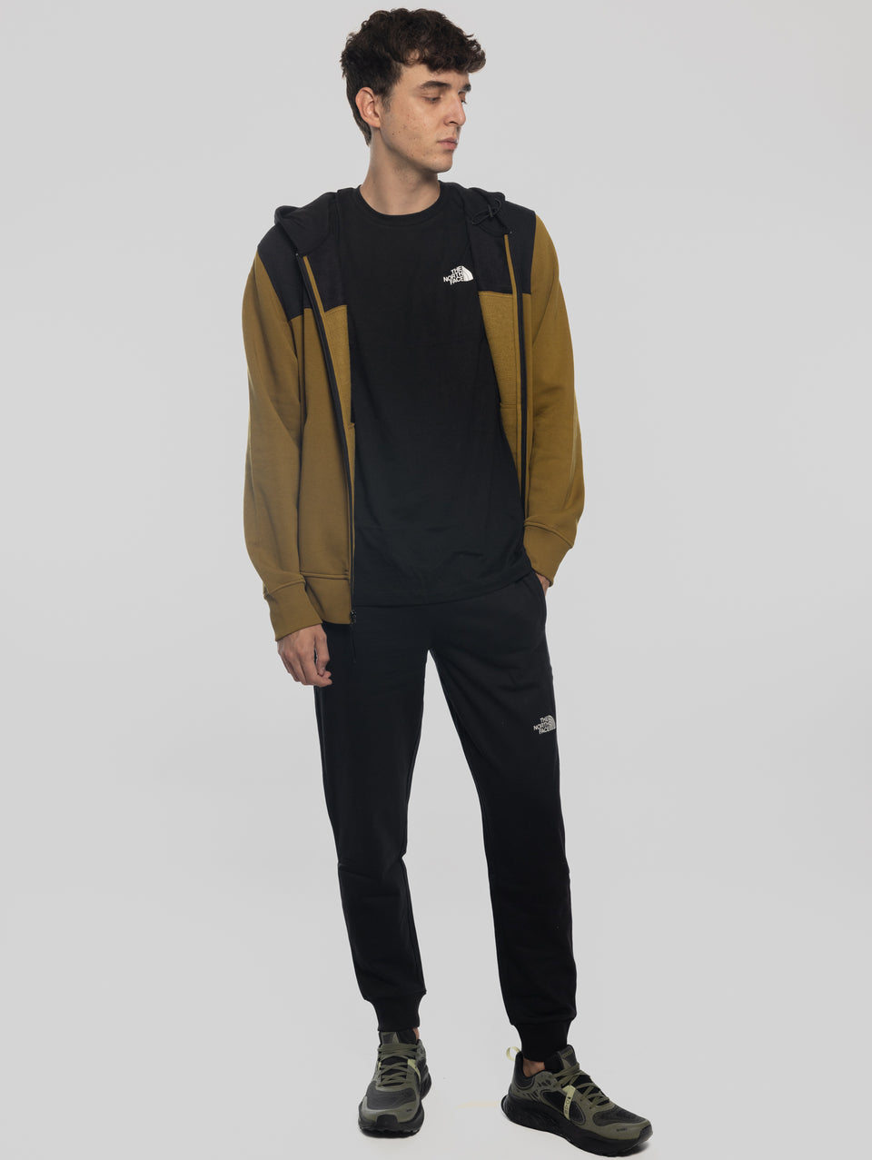 THE NORTH FACE Felpa con Cappuccio e Cerniera Verde Hotsell