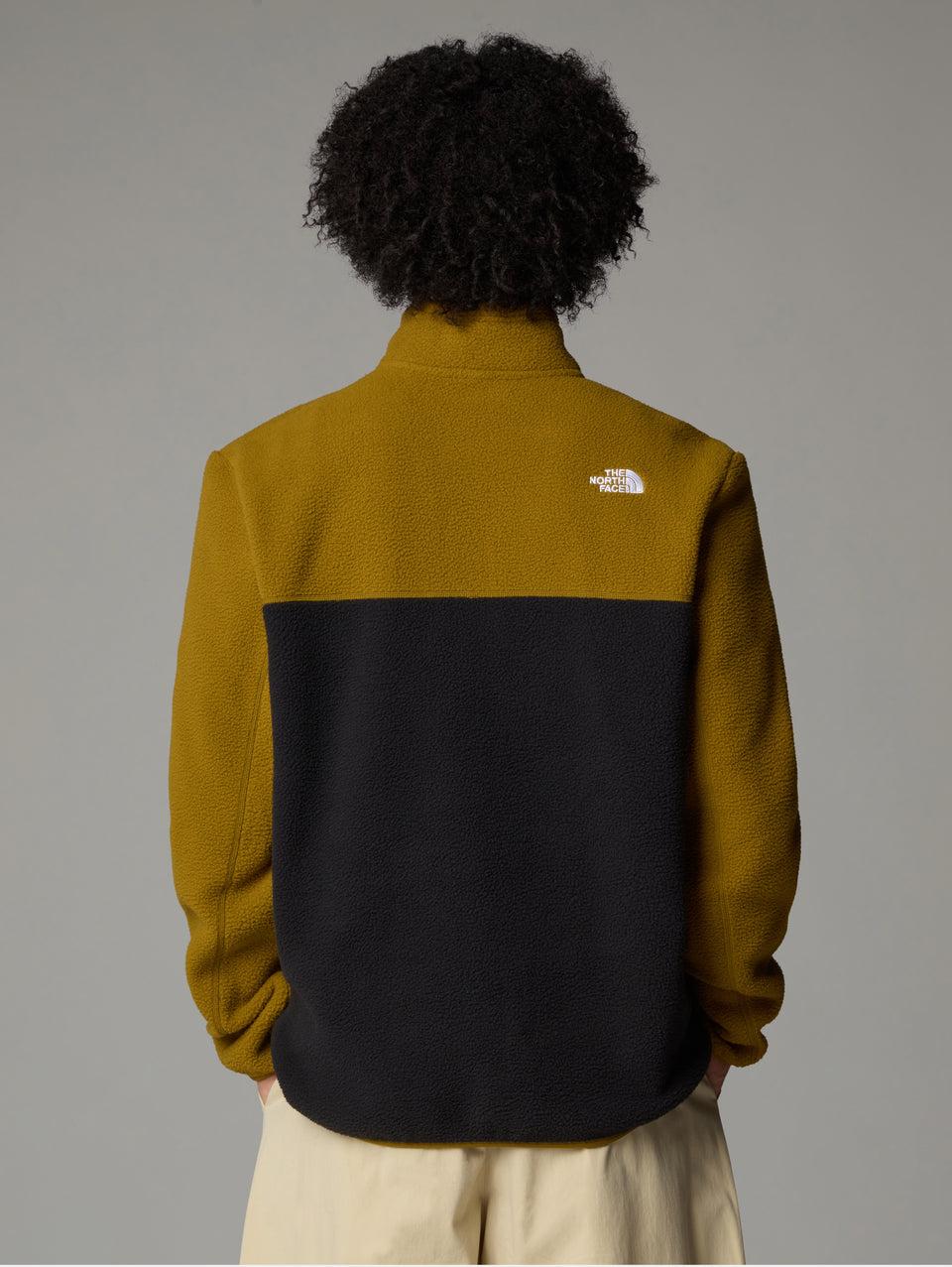 THE NORTH FACE Pile Yumiore con Cerniera a 1/4 Nero/Verde Vendita Calda