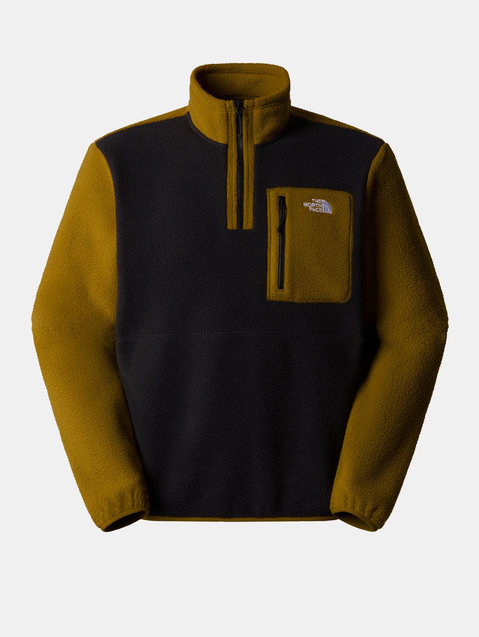THE NORTH FACE Pile Yumiore con Cerniera a 1/4 Nero/Verde Vendita Calda
