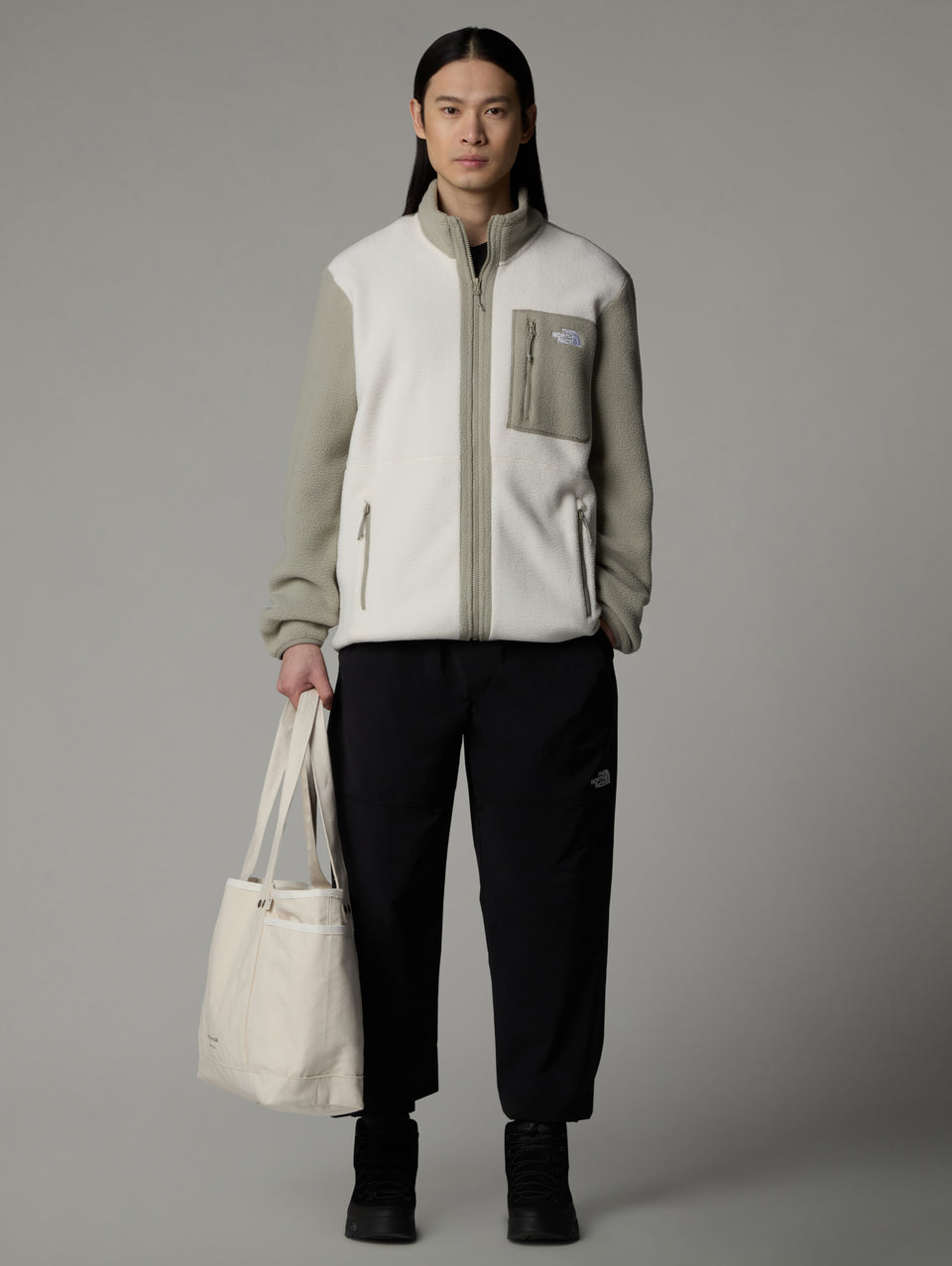 THE NORTH FACE Giacca in Pile Medio Yumiori Bianco Vendita Economica