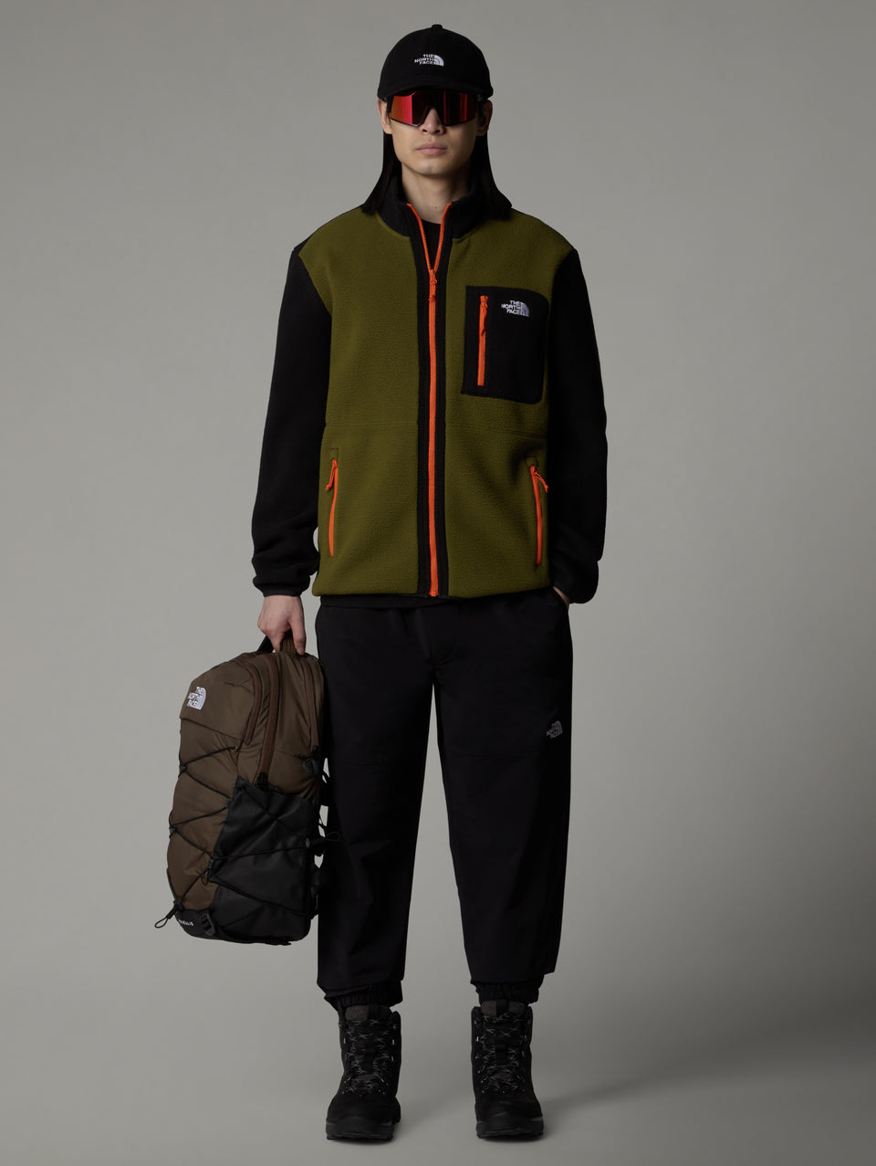 THE NORTH FACE Giacca in Pile Medio Yumiori Verde Saldi Di Fabbrica