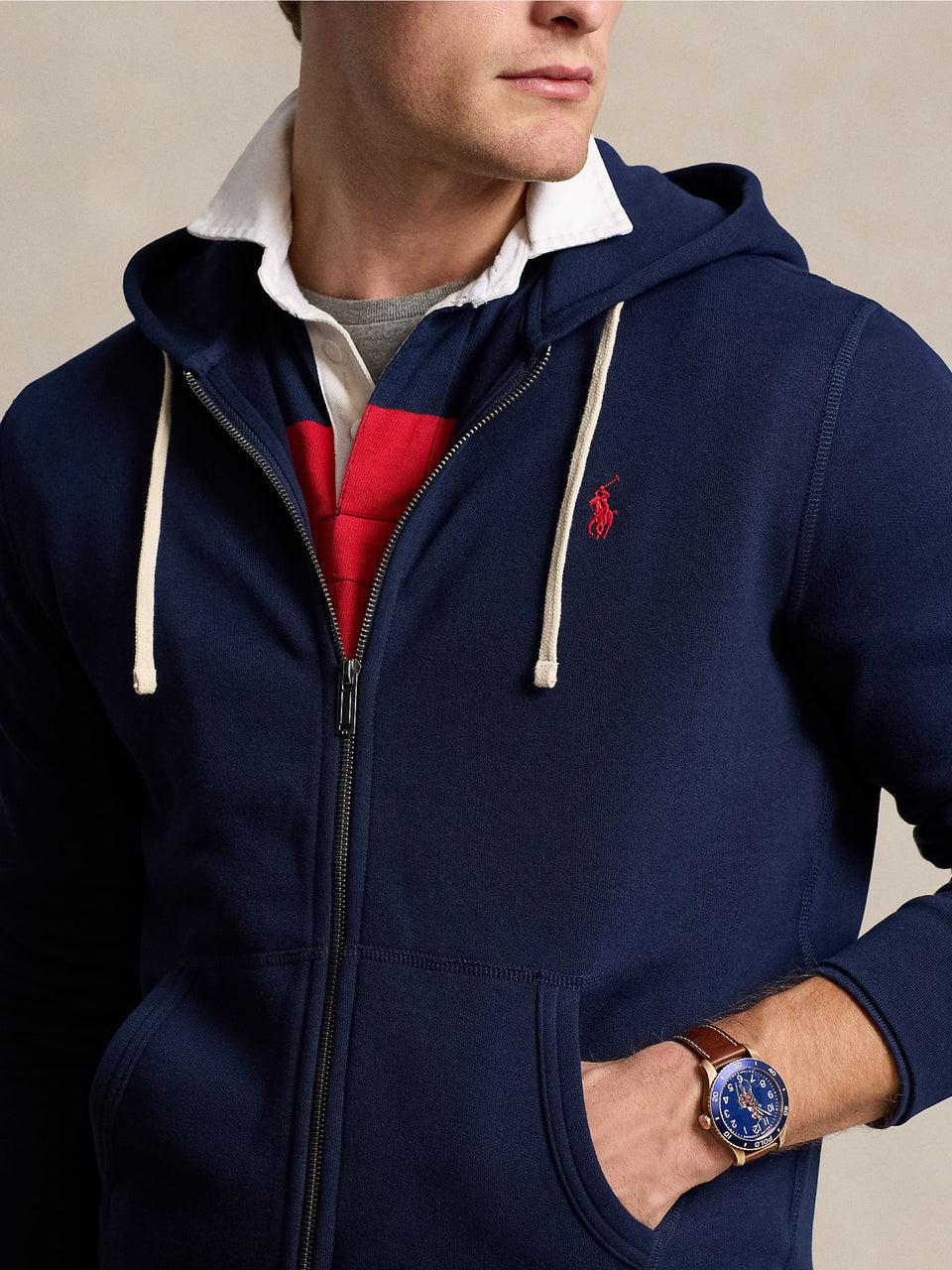 RALPH LAUREN Felpa con Cappuccio Blu Moda