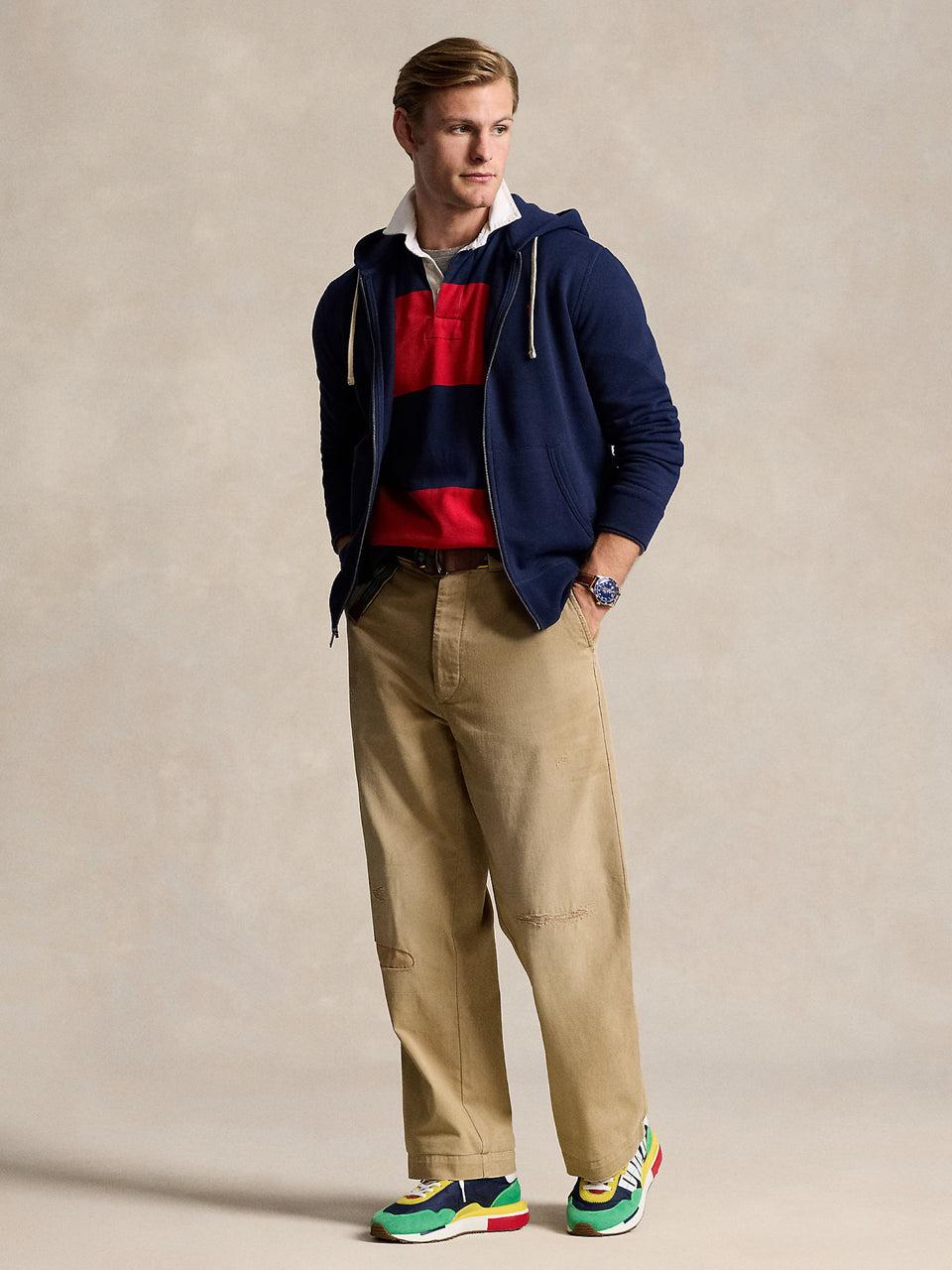 RALPH LAUREN Felpa con Cappuccio Blu Moda