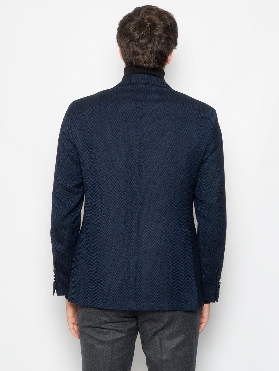 PAOLONI Giacca in Lana Resca Blu Convenienza