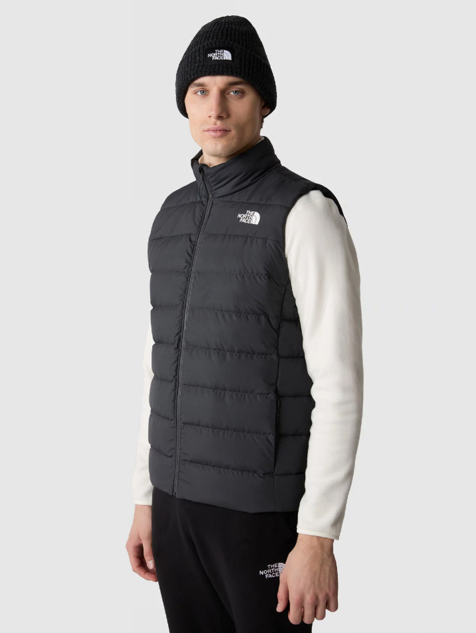 THE NORTH FACE Gilet con Cappuccio in Piuma Aconcagua Nero Vendita Calda