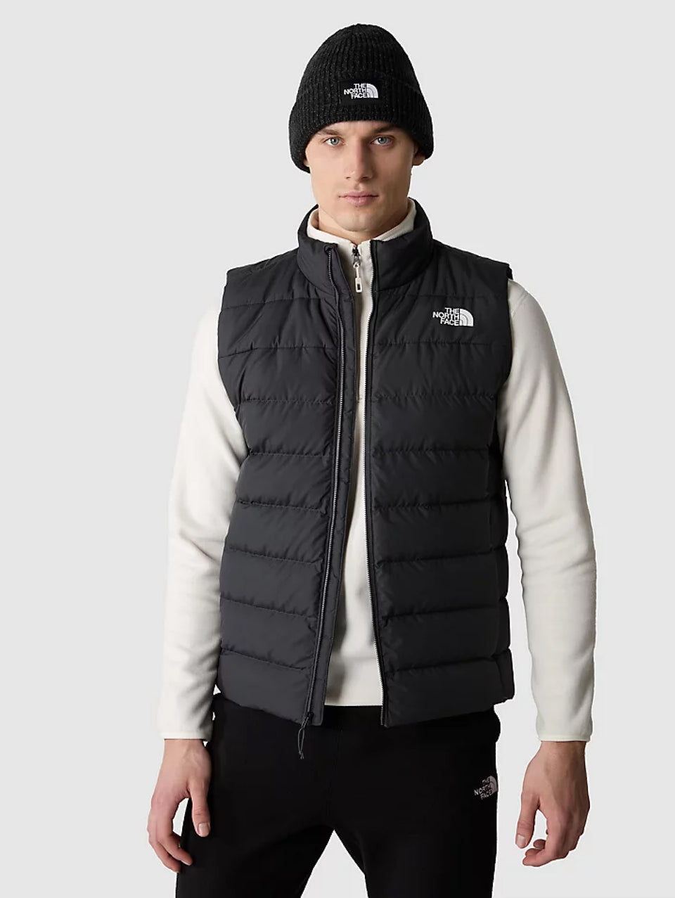 THE NORTH FACE Gilet con Cappuccio in Piuma Aconcagua Nero Vendita Calda