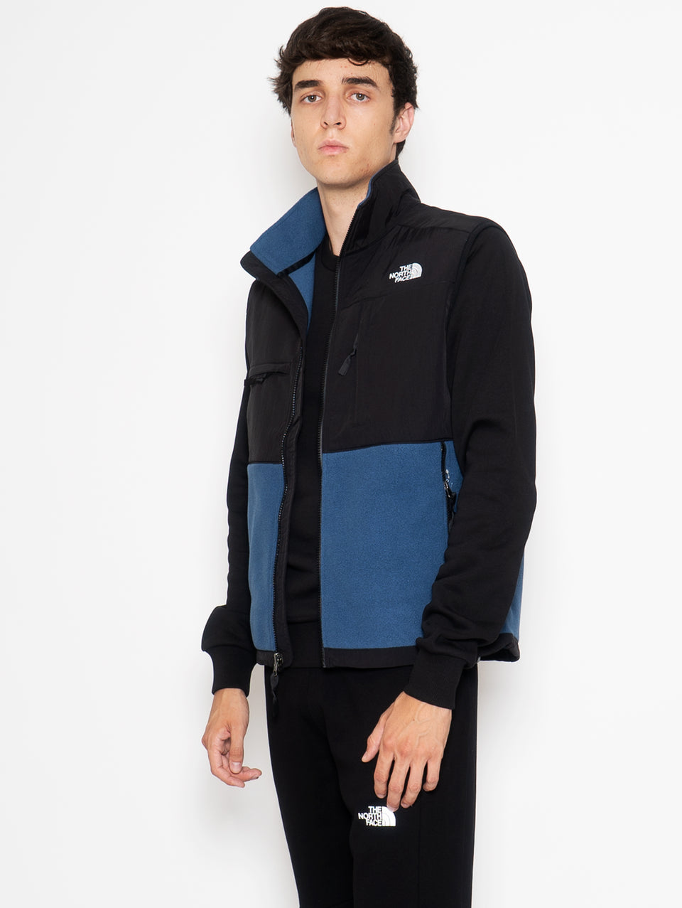 THE NORTH FACE Gilet in Pile Blu Saldi Di Fabbrica