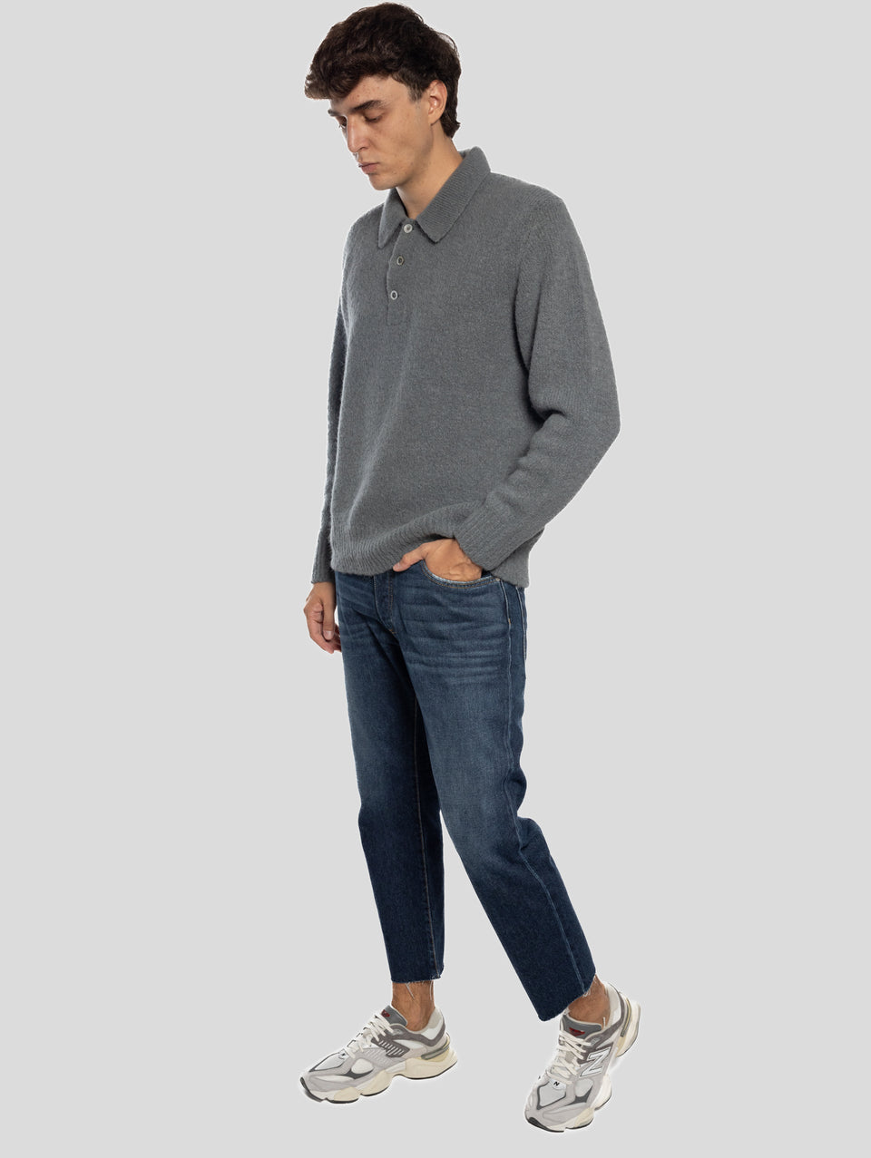 ICON DENIM Jeans Josh con Orlo Sfrangiato Blu 2025