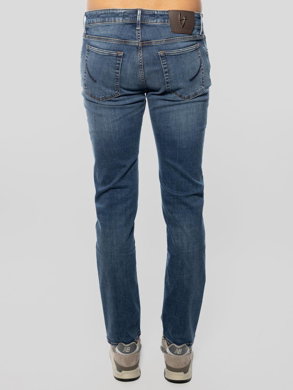 HAND PICKED Jeans Elasticizzato Ravello Blu Medio Italy