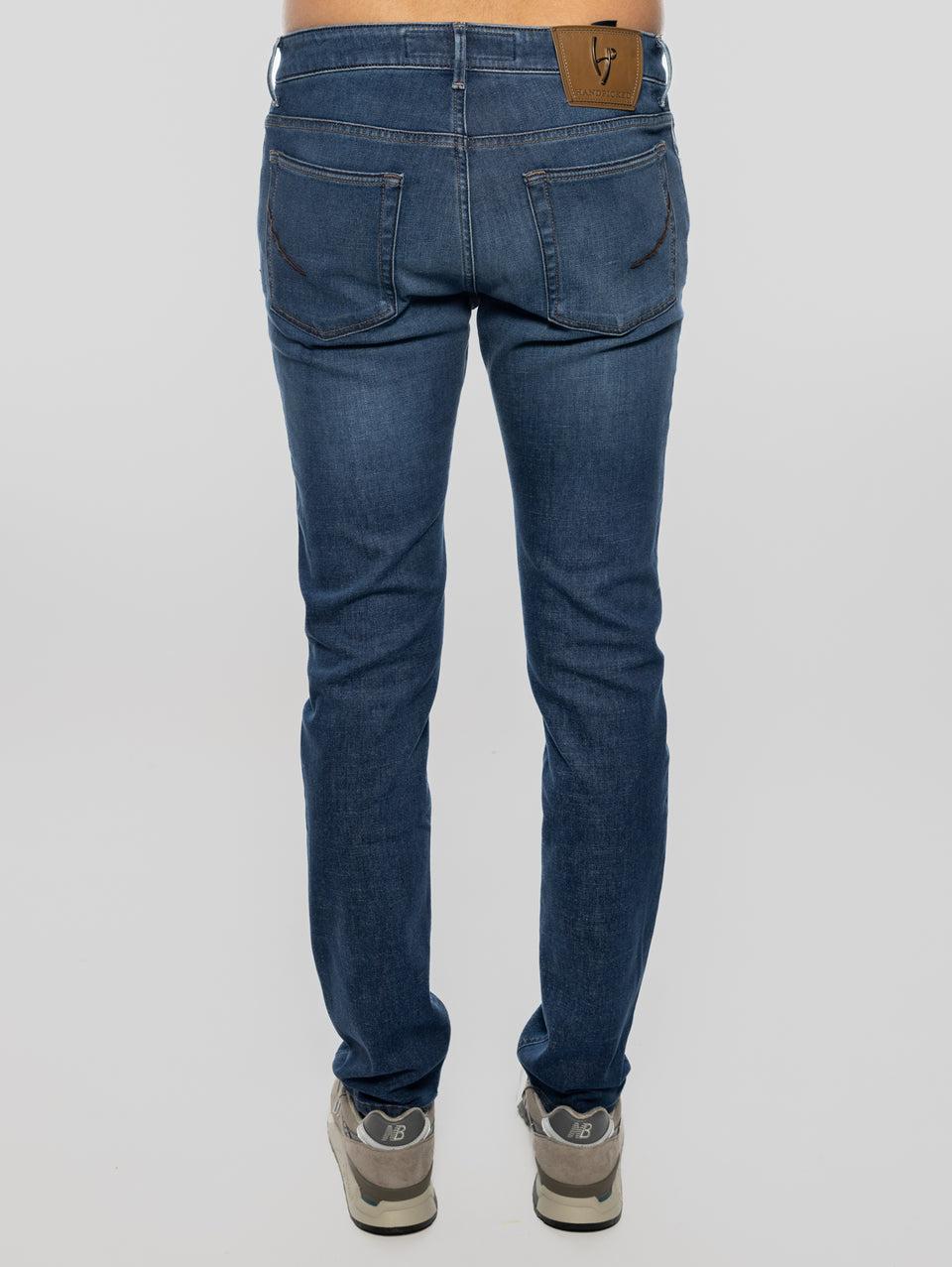 HAND PICKED Jeans Stretch Eco Sostenibile Ravello Blu 2025