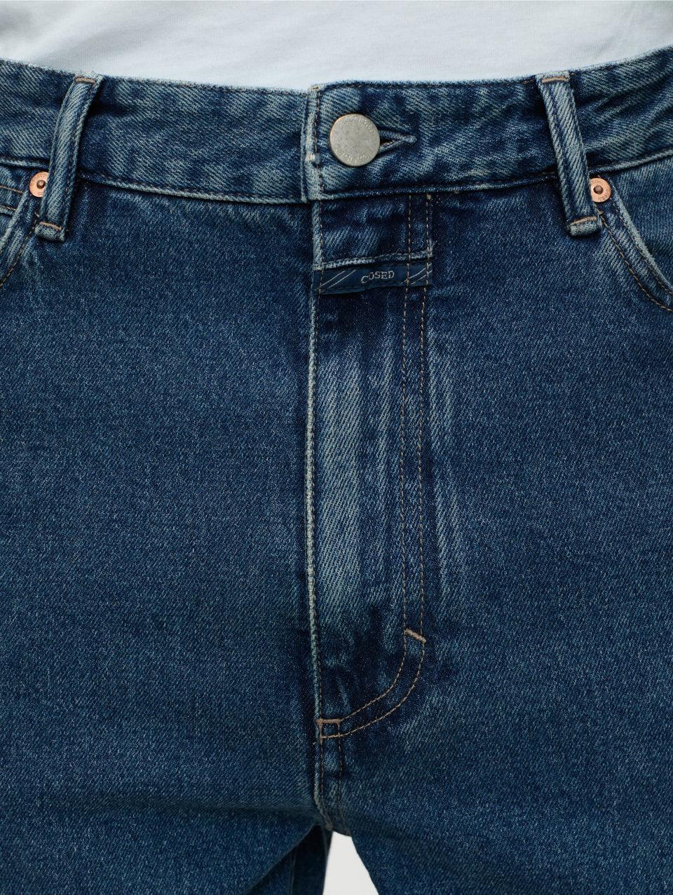 CLOSED Jeans Cinque Tasche con Vita Bassa Blu Nuovo