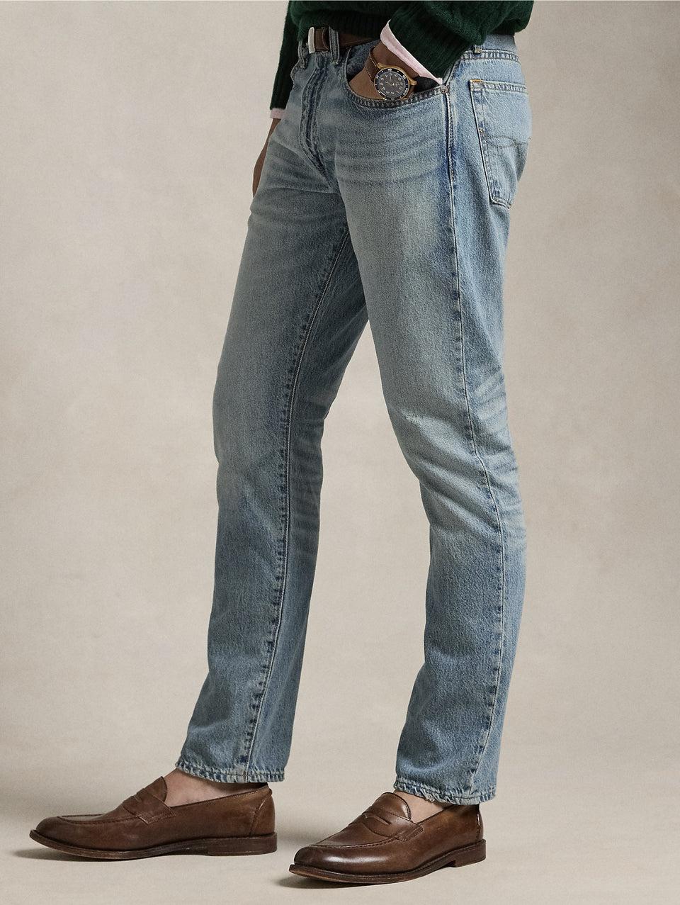 RALPH LAUREN Jeans Parkside con Effetto Invecchiato Blu Promozione