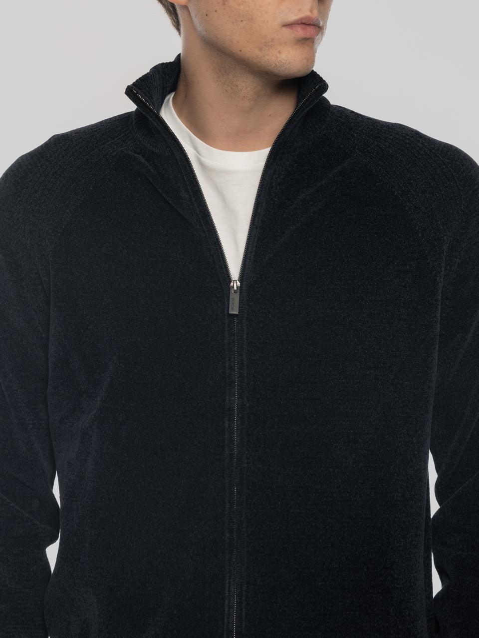 RRD Cardigan in Ciniglia Rasata Blu Sconto