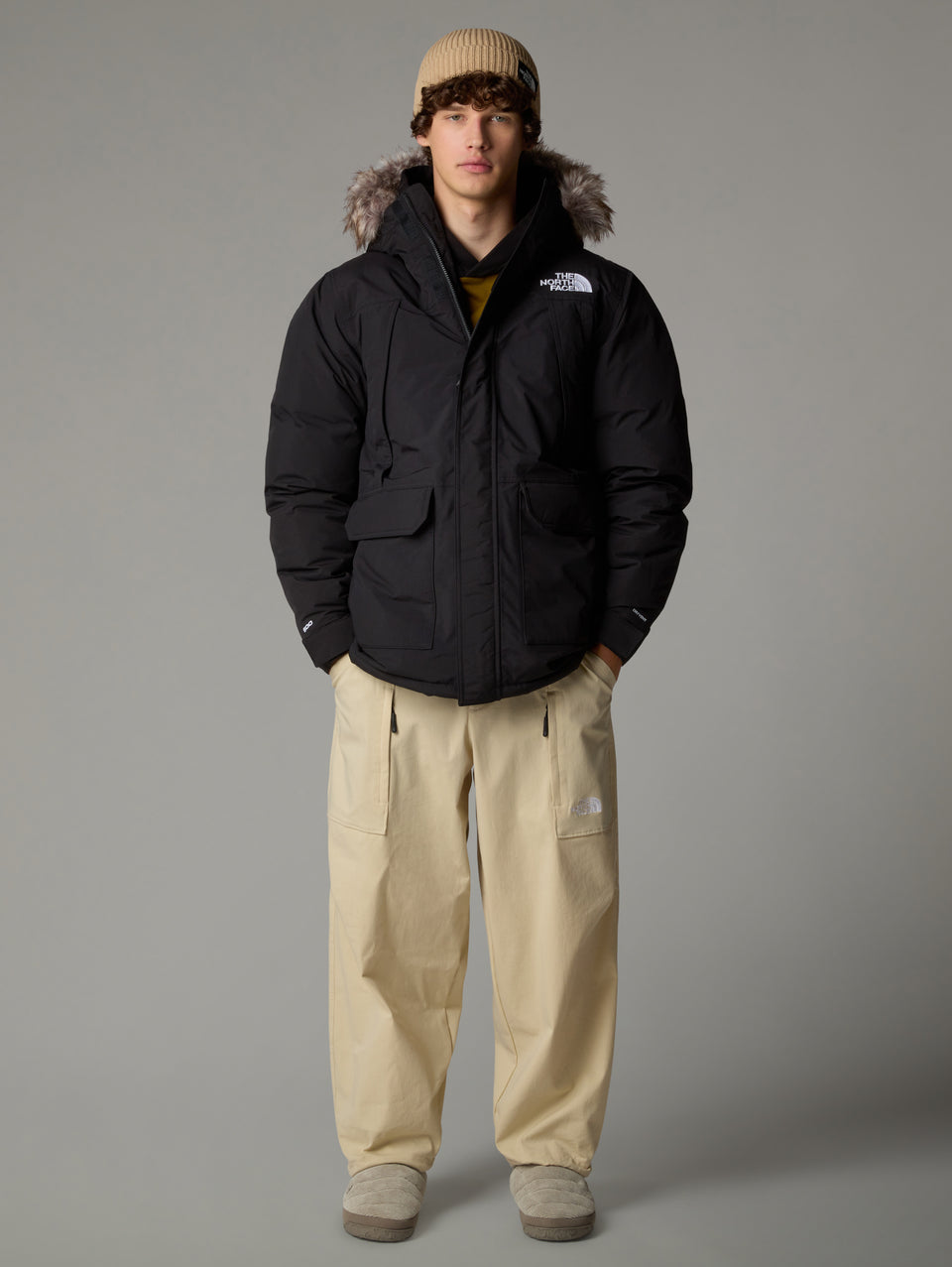 THE NORTH FACE Parka McMurdo con Cappuccio Rimovibile Nero Nuovo