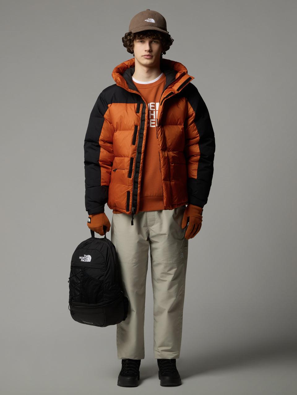 THE NORTH FACE Piumino con Cappuccio Color Block Himalayan Terra/Nero Qualità