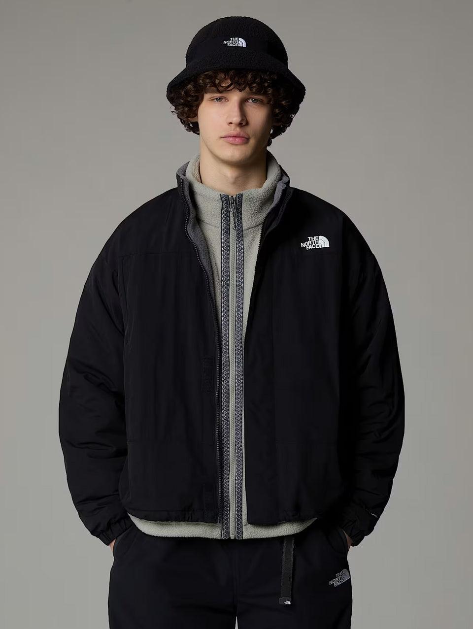 THE NORTH FACE Giacca da Uomo in Pile Reversibile Yumiori Grigio/Nero Spedizione Gratuita