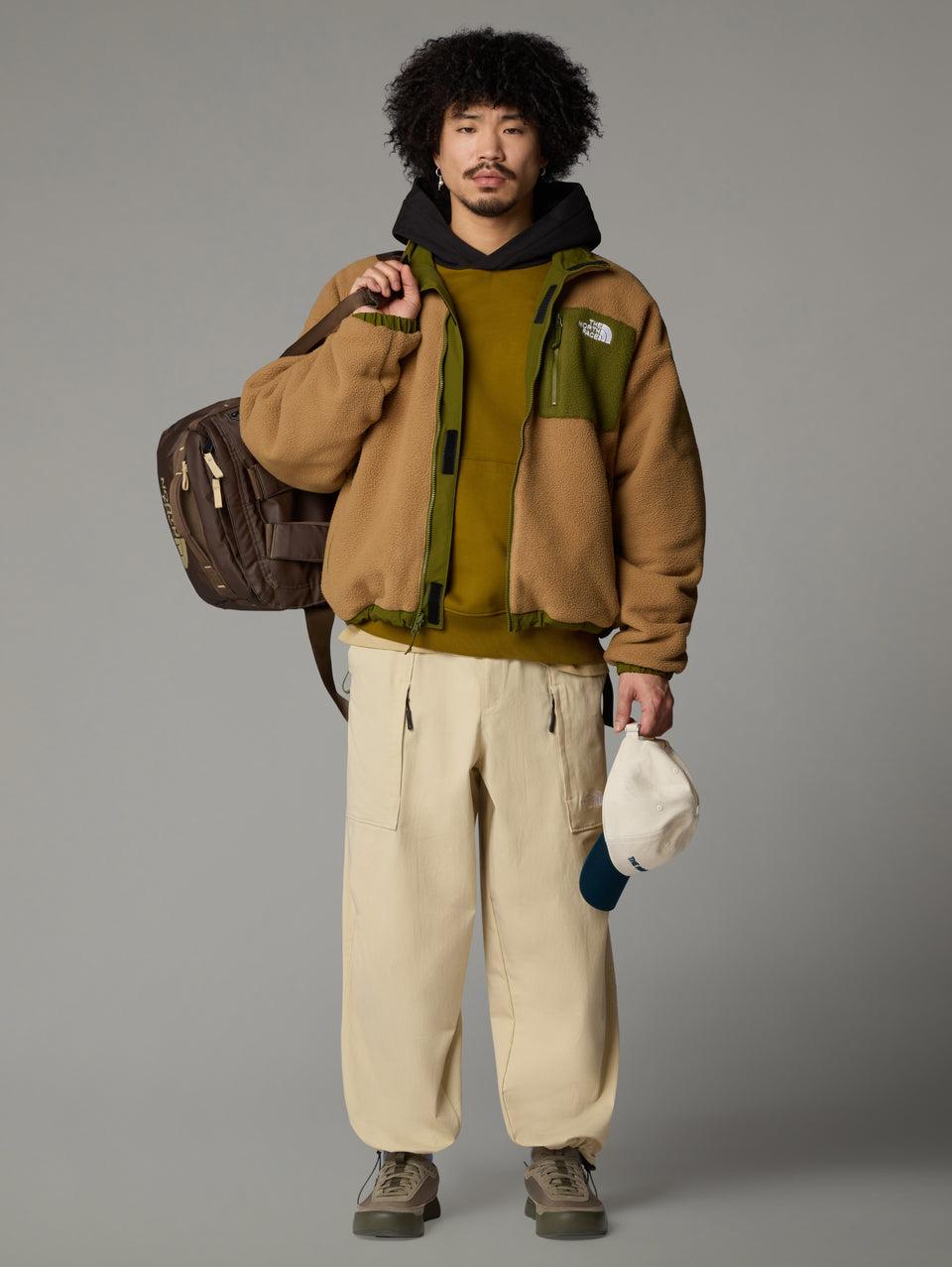 THE NORTH FACE Giacca da Uomo in Pile Reversibile Yumiori Beige/Verde Pezzi Unici