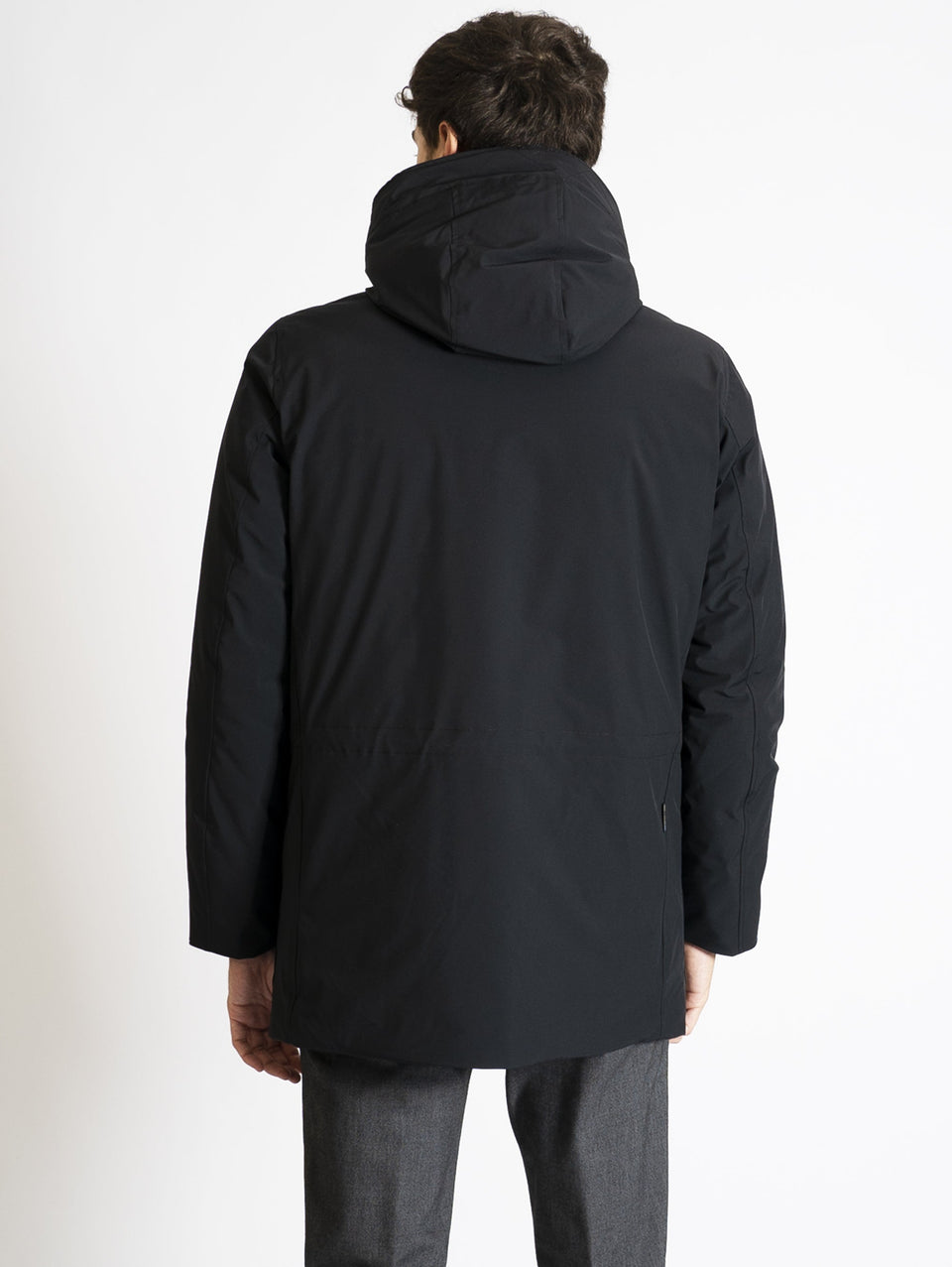 WOOLRICH Parka Arctic in Tessuto Stretch Nero Shopping Online