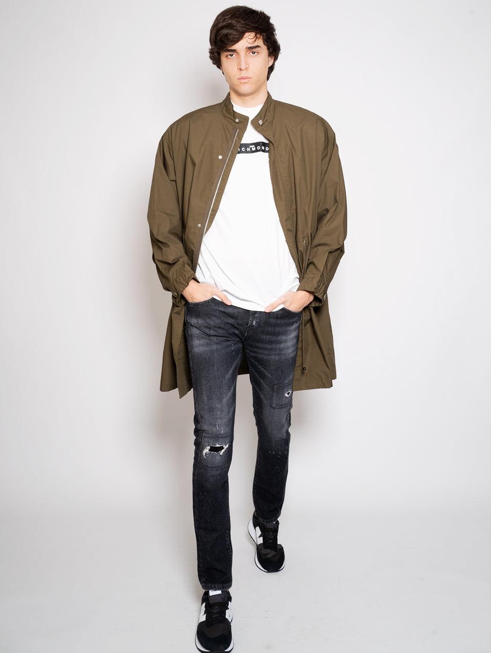 JOHN RICHMOND Parka Oversize Verde Prezzo Ridotto