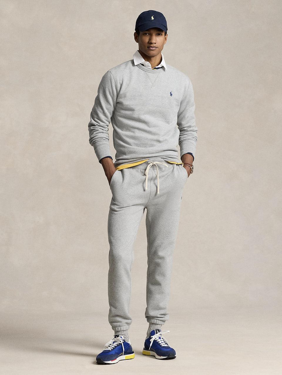 RALPH LAUREN Pantaloni Joggers in Misto Cotone Grigio Convenienza