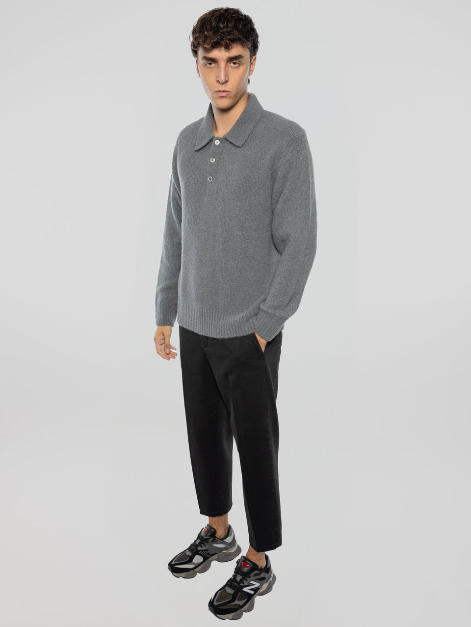 BRIGLIA 1949 Pantaloni in Bull Denim con Pinces Nero Online