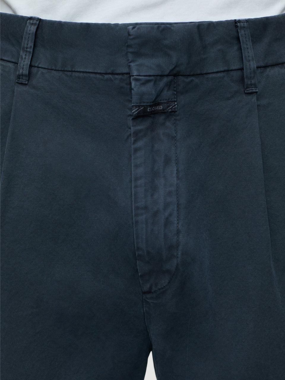 CLOSED Pantaloni Ampi con Pences Blu Fumo Outlet
