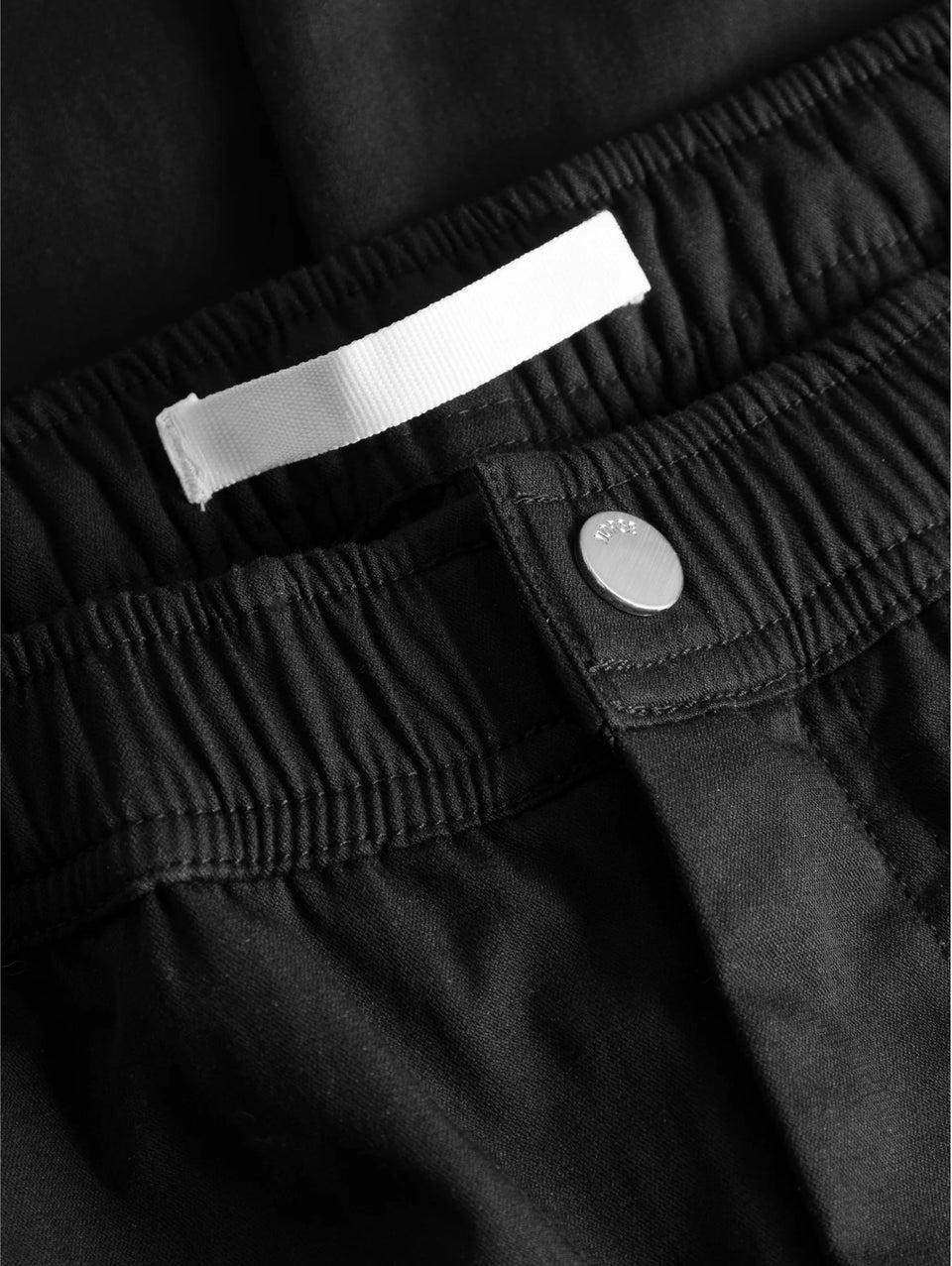 NORSE PROJECTS Pantaloni con Coulisse in Micro Twill Nero In Vendita