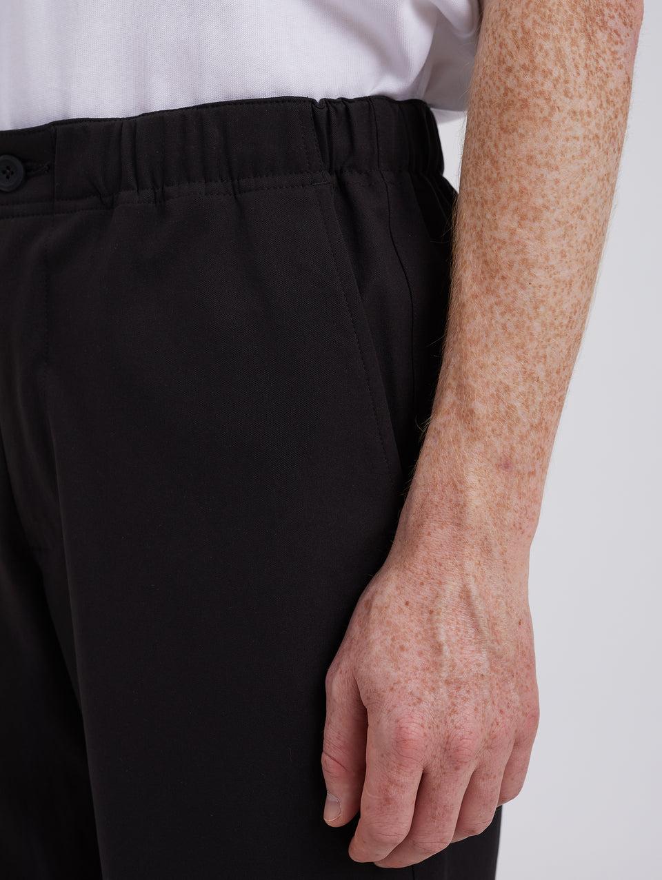 NORSE PROJECTS Pantaloni in Solotex con Elastico in Vita Nero Offerte