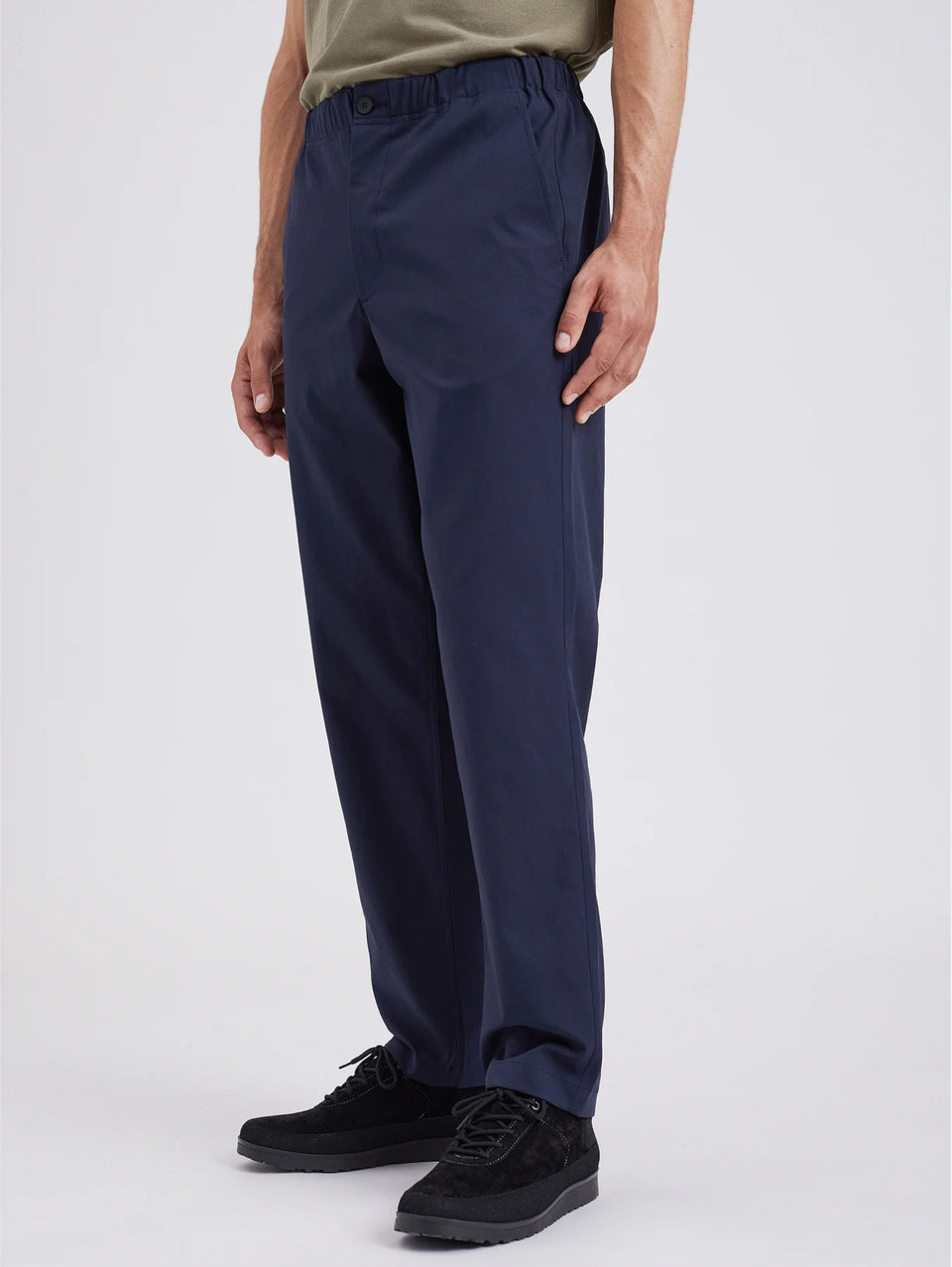 NORSE PROJECTS Pantaloni in Solotex con Elastico in Vita Blu Hotsell