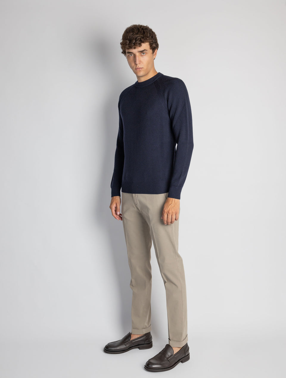 BRIGLIA 1949 Pantaloni Slim Fit in Armatura di Cotone Yuta I Più Venduti